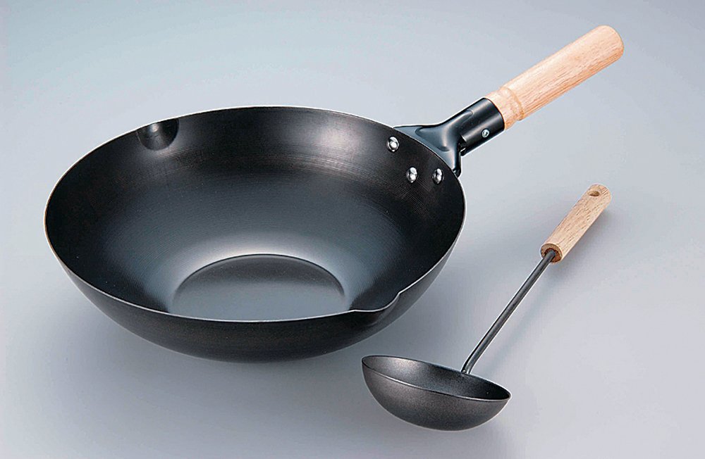 チタン製 中華鍋 北京鍋 30cm Amazon | 業務用 北京鍋 30cm 純チタン 日本製 | ポポイオ